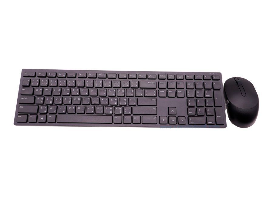 Dell Pro Wireless Keyboard and Mouse - KM5221W แท้ ราคาพิเศษ แป้นพิมพ์ ไทย อังกฤษ คีย์บอร์ด และเม้าส์ ไร้สาย