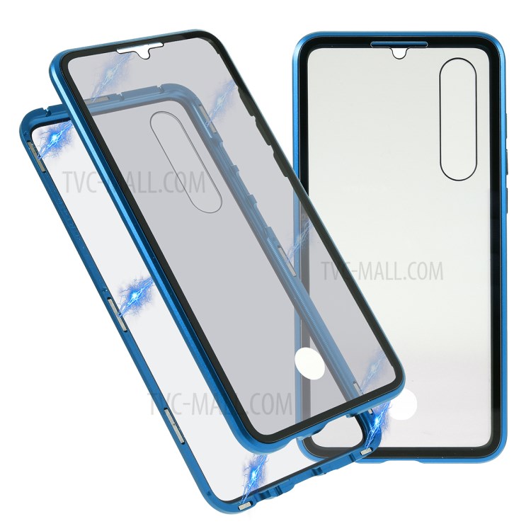 Case Huawei P30 / Pre-Order * เคสป้องกันการมองลอดกรอบโลหะ + กระจกนิรภัยเคส *