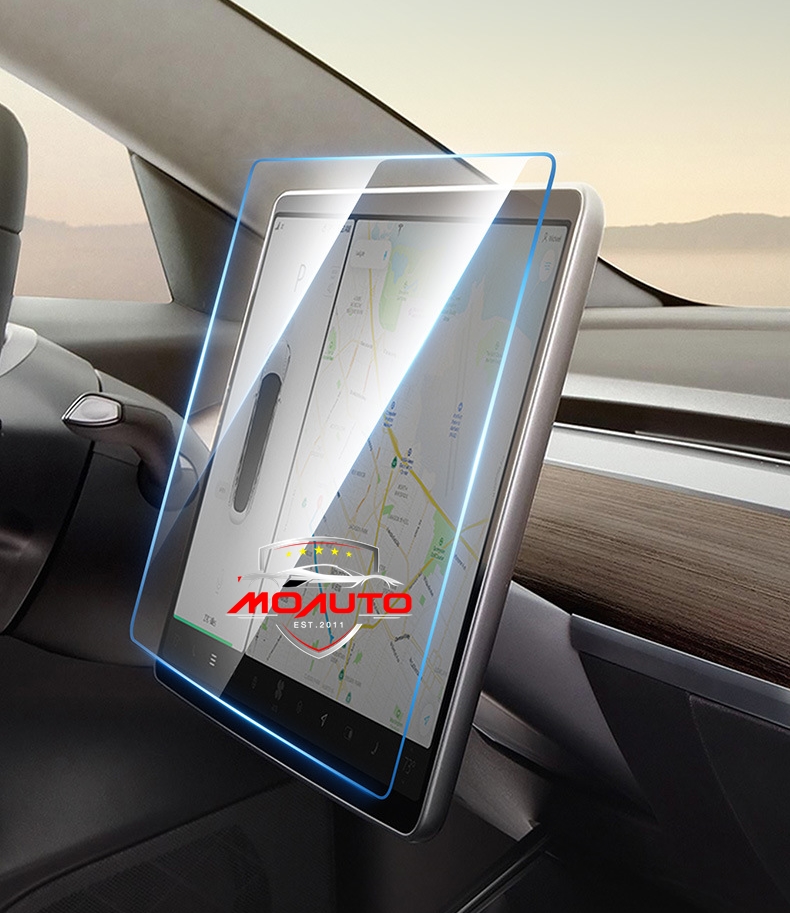 ฟิล์มกระจกกันรอยหน้าจอ 9H TESLA MODEL 3 / Y