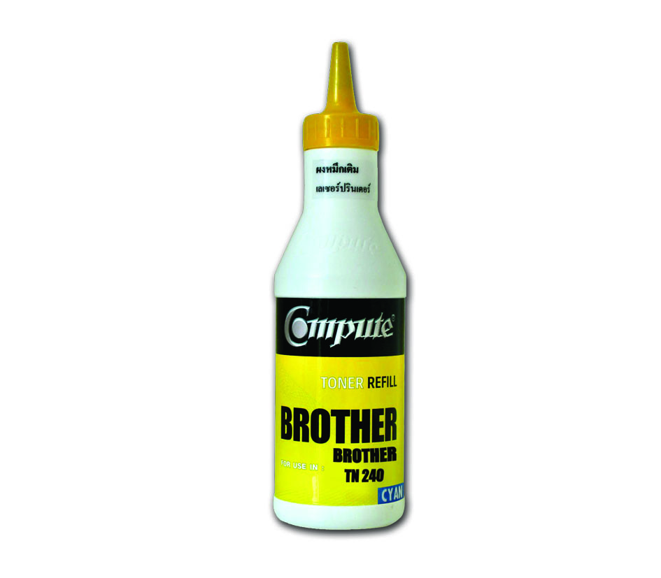 ผงหมึกเติม BROTHER TN-240,340 คอมพิวท์ Refill Toner (Cyan)