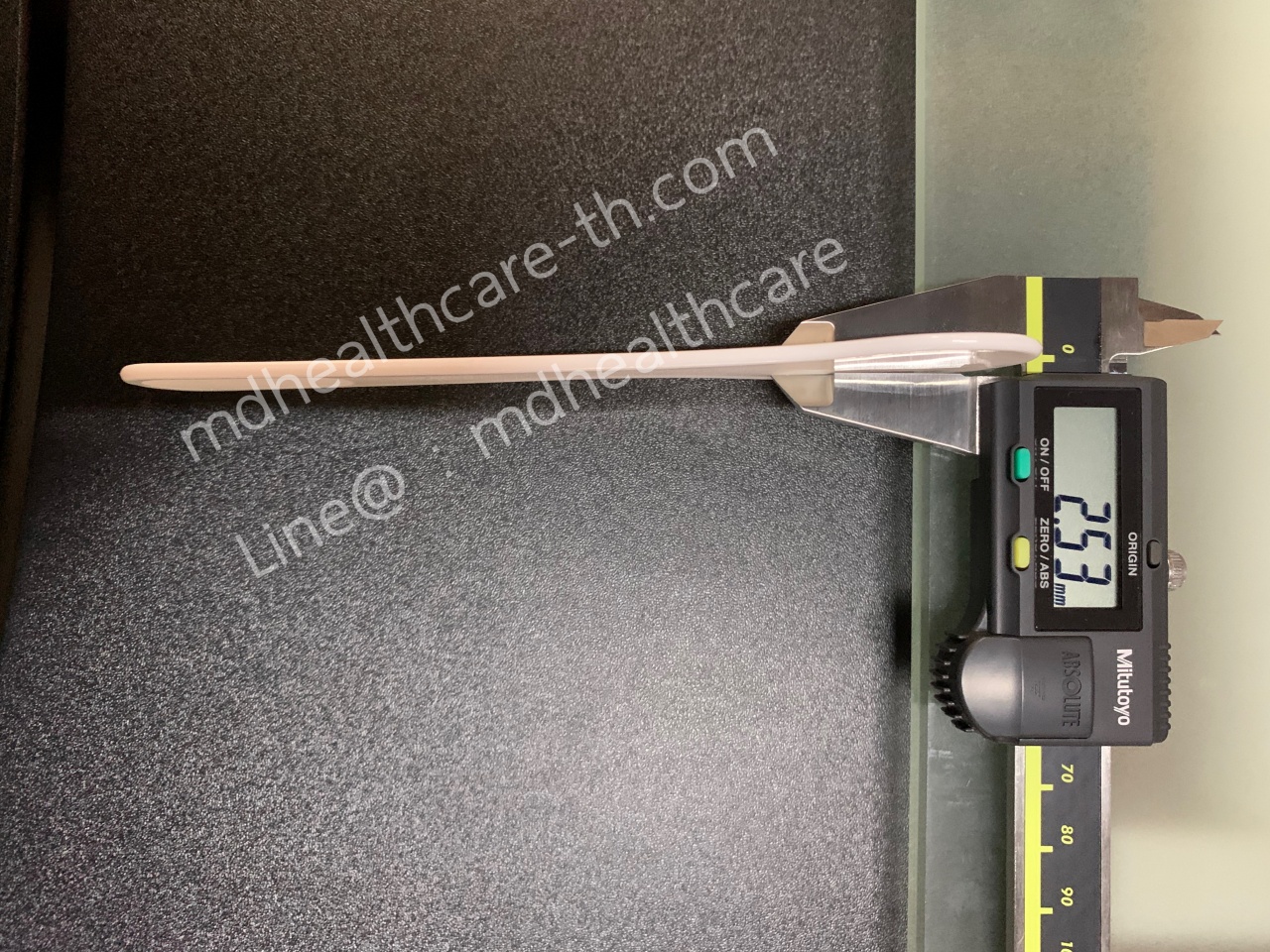 ไม้พายพลาสติก ไม้พายปาดครีม ขนาด15.5*2.5cm. (1ชิ้น) งานหนาขอบไม่คม-เลือกสีได้