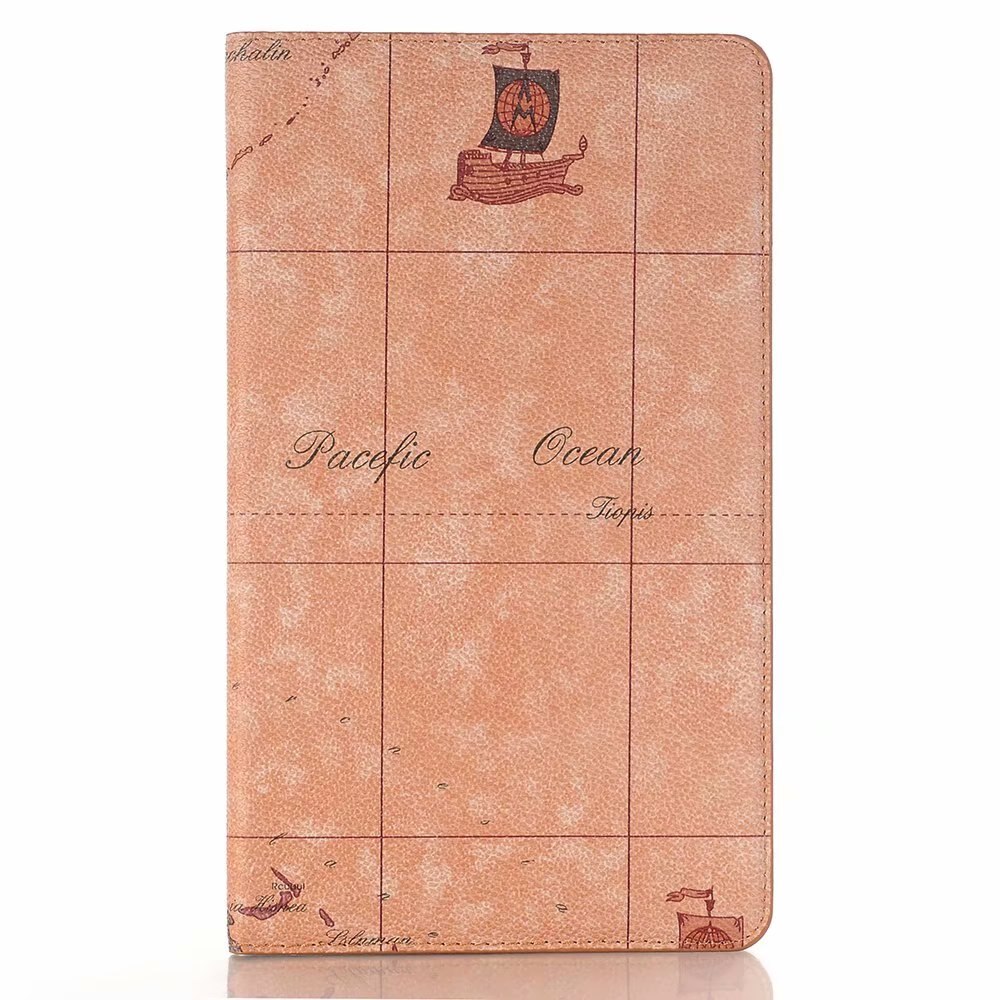 Case Huawei MediaPad M3 / Pre-order * พิมพ์ลายแผนที่ ช่องเสียบการ์ดหนัง PU ยืนพลิกปก *