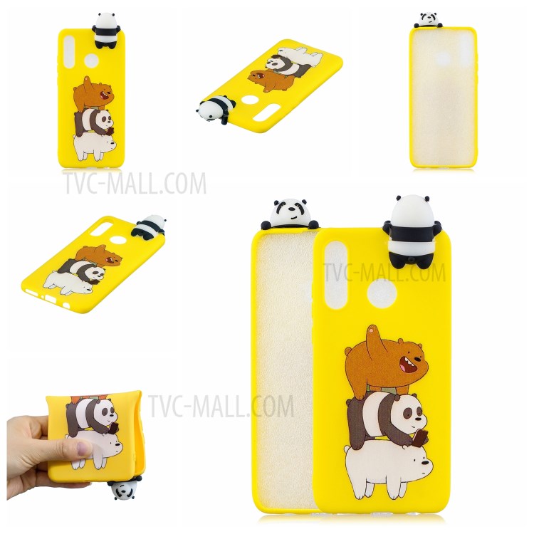 Case Huawei P30 Lite / Pre-Order * การออกแบบตุ๊กตาสัตว์ 3 มิติน่ารักและตลก *