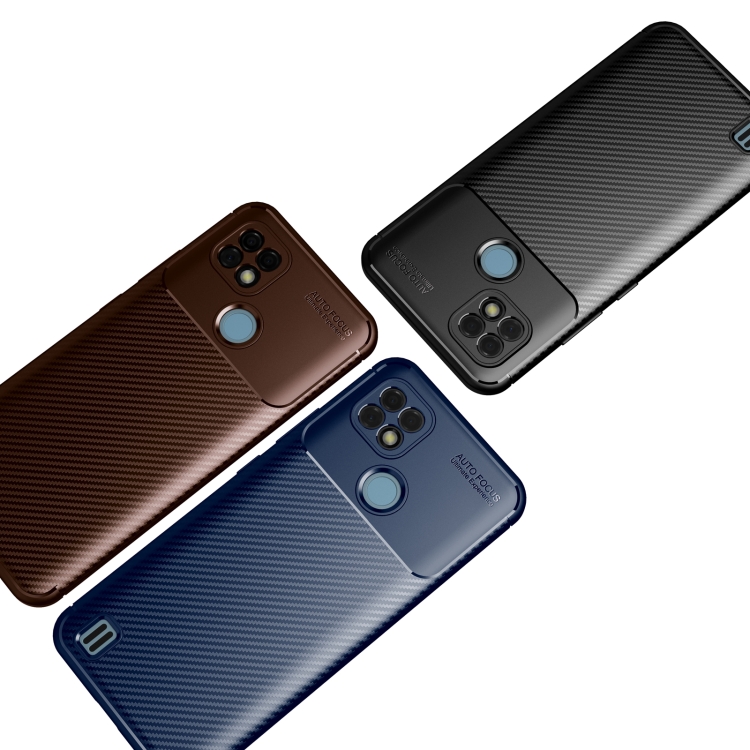 Case Realme C21 # Pre- Order * เคส TPU กันกระแทกเนื้อคาร์บอนไฟเบอร์ *