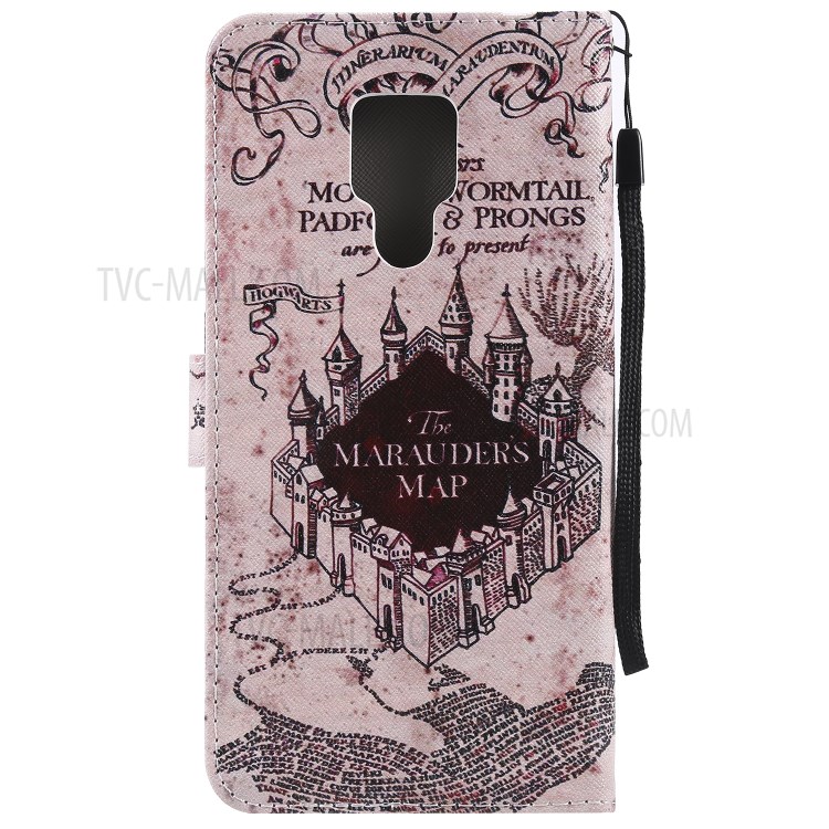 Case Huawei Mate 20 X / Pre-order * เคสกระเป๋าสตางค์ ประดับลวดลายพร้อมขาตั้ง + สายคล้องมือ *