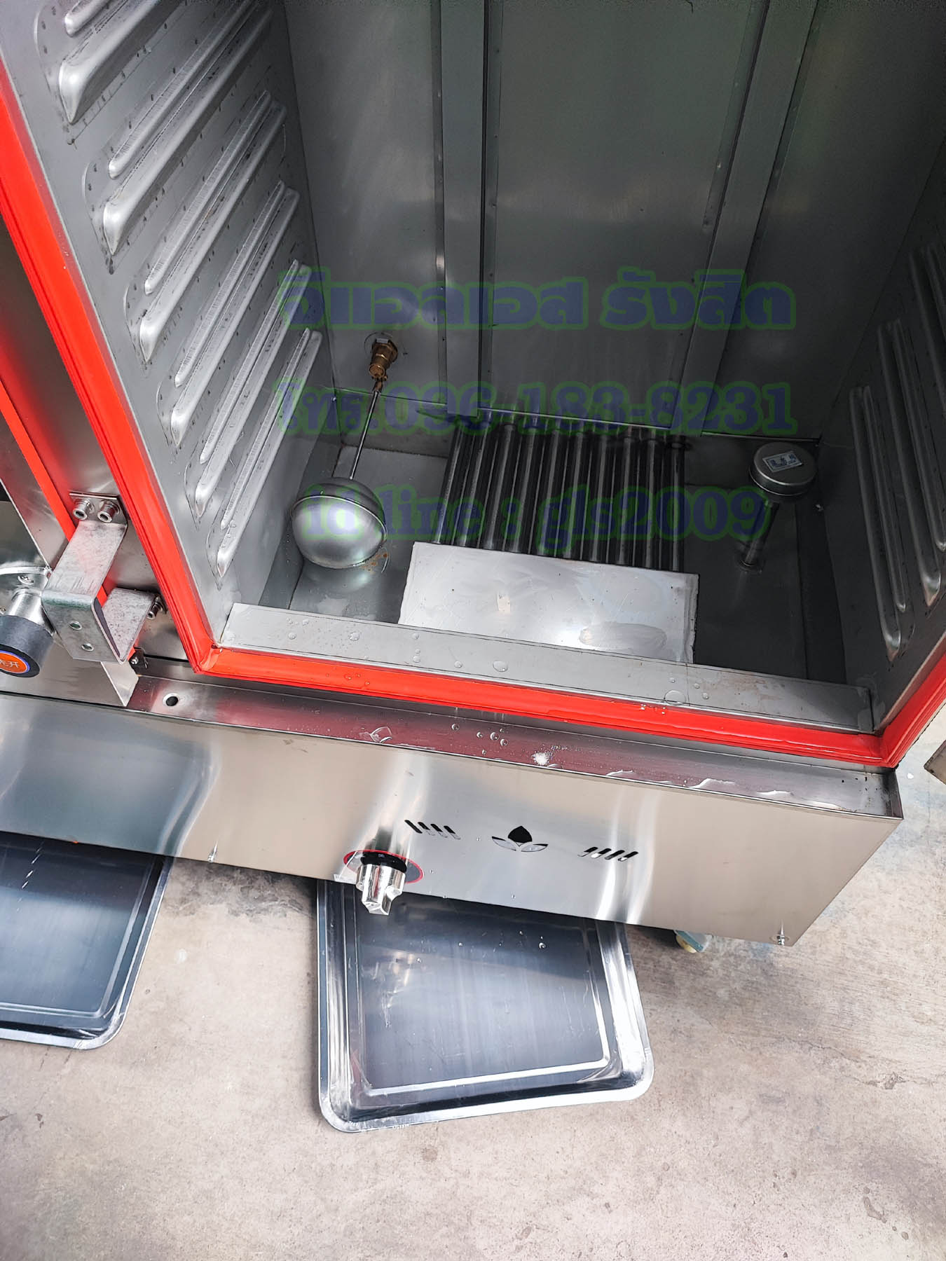 ตู้หุงข้าว24ถาด ใช้แก๊ส