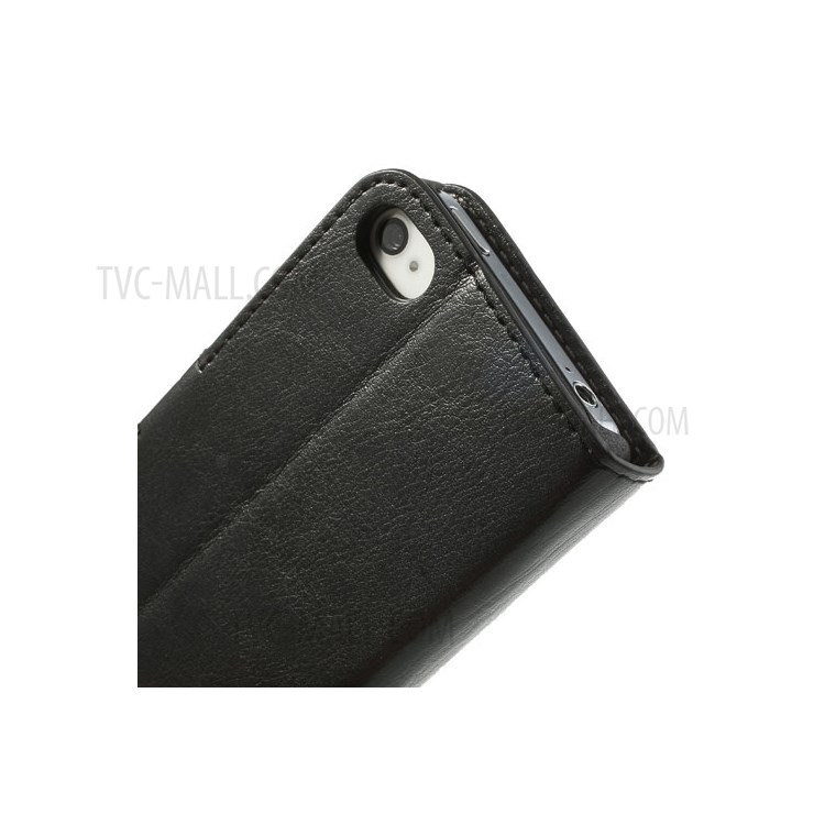 Case iPhone 4 /4s / Pre-Order * เคสหนังสีดำ Crazy Horse Horse หนัง PU เครซี่ฮอร์ส สไตล์กระเป๋าสตางค์ *