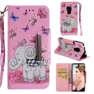 Case Huawei Mate 20 / Pre-order * เคสพิมพ์ลายเนื้อ PU ซองหนังกระเป๋าสตางค์ *