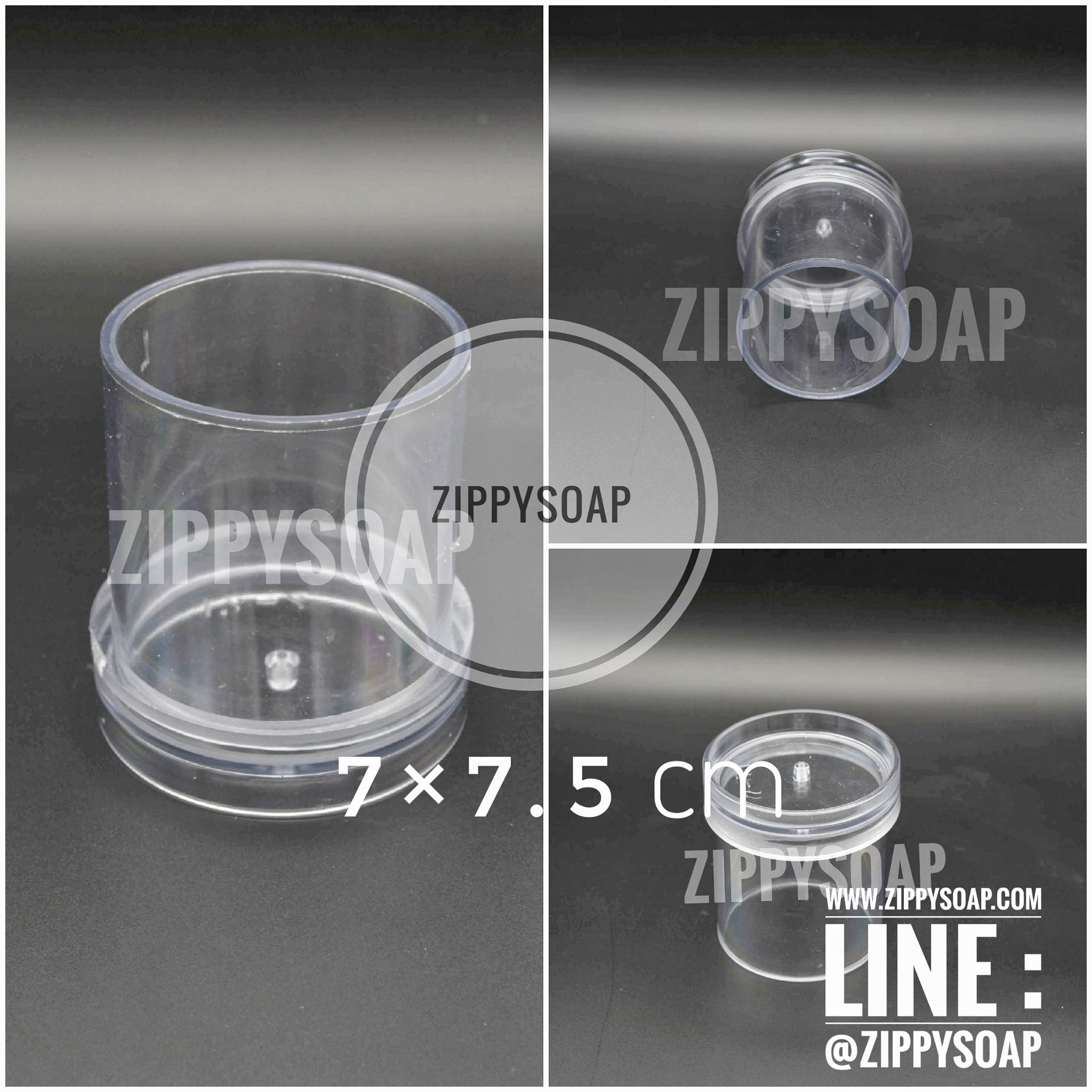 แม่พิมพ์อคิริค กระบอก ทำเทียน 7*7.5 cm