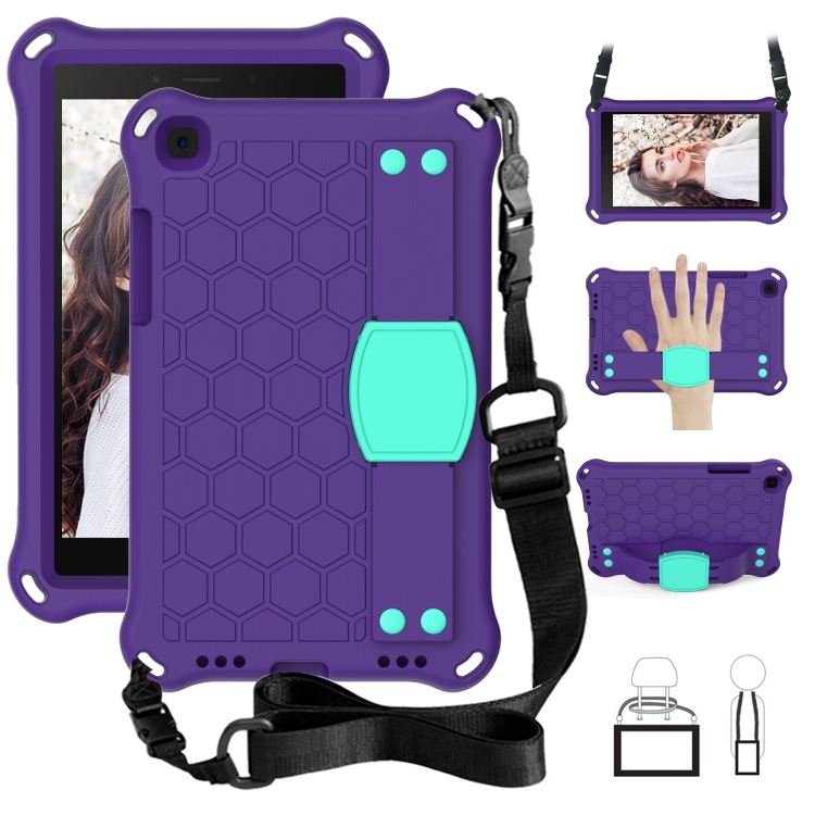 Case Samsung Galaxy Tab A 2019 / Pre-order * เคสเนื้อรังผึ้ง EVA กันกระแทกแท็บเล็ตมีสายสะพายไหล่ *