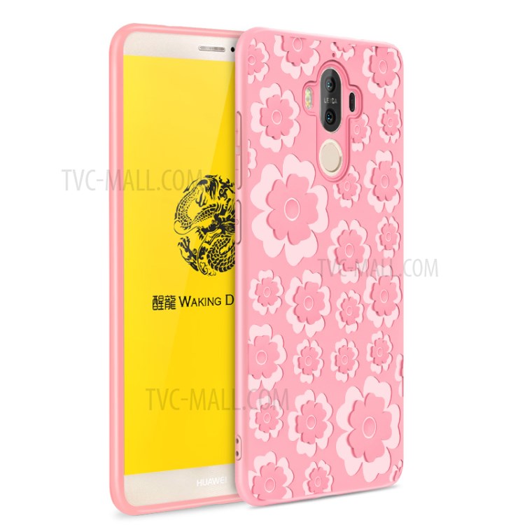 Case Huawei Mate 9 / Pre-order * รูปแบบ 3D ดอกไม้ Soft TPU Case *