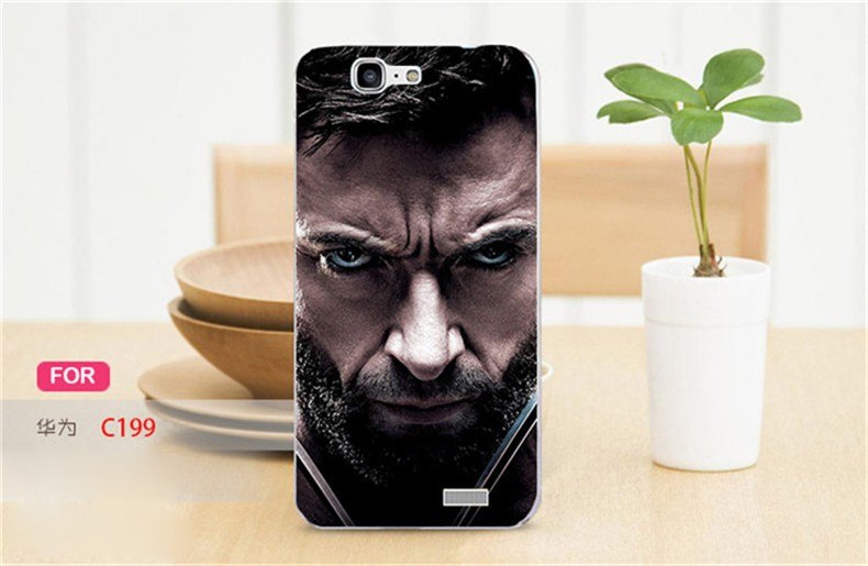 Case Huawei G7 / Pre-order * เคสพลาสติกแข็งพิมพ์ลายการ์ตูน Captain America Batman สีสันสดใส *