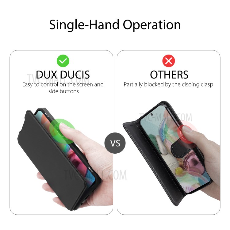 Case Samsung Galaxy A71 / Pre-order * DUX DUCIS นี้มีสไตล์ธุรกิจที่เรียบง่ายและโครงสร้างที่บางเฉียบ หนัง PU มันวาว *