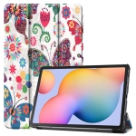 Case Samsung Galaxy Tab S6 Lite / Pre-Order * เคสพิมพ์ลายซองหนัง 3- พับยืน หนัง PU ด้านหน้า, หลังพลาสติกเคสที่มีผิวหนัง *