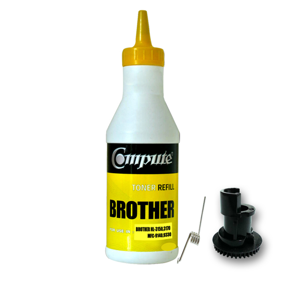 ผงหมึก+เฟือง BROTHER TN261/TN265Y คอมพิวท์ Refill Toner (Yellow)