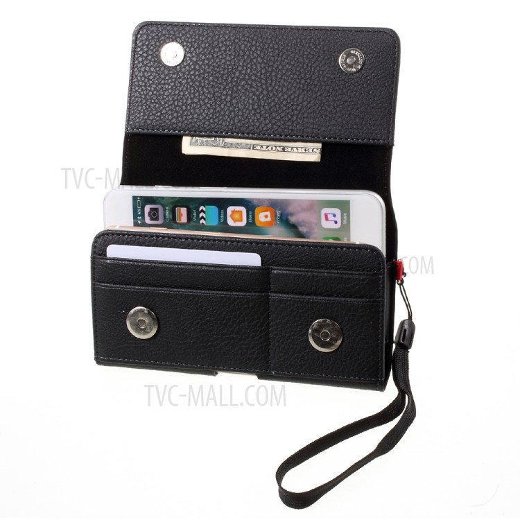 คลิปหนีบเข็มขัด กระเป๋าหนัง Huawei Mate 9 Pro / Pre-order * หนัง PU ทนทานกับเนื้อลิ้นจี่ *