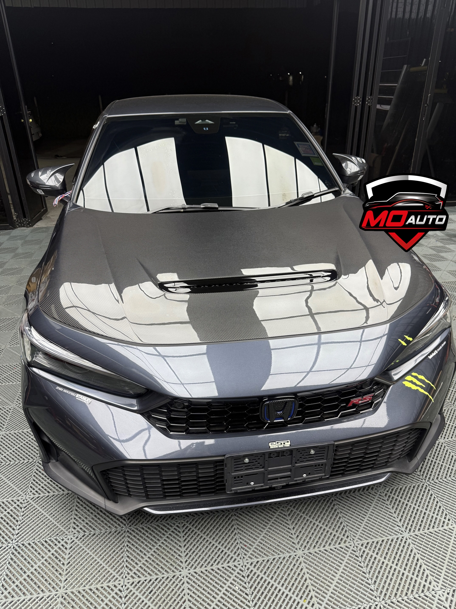 ฝากระโปรงหน้า PURE CARBON TYPE-R FL5 สำหรับ CIVIC FE