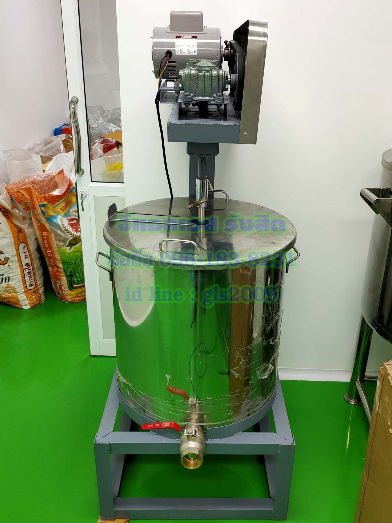 เครื่องผสมของเหลว100ลิตร1แรง