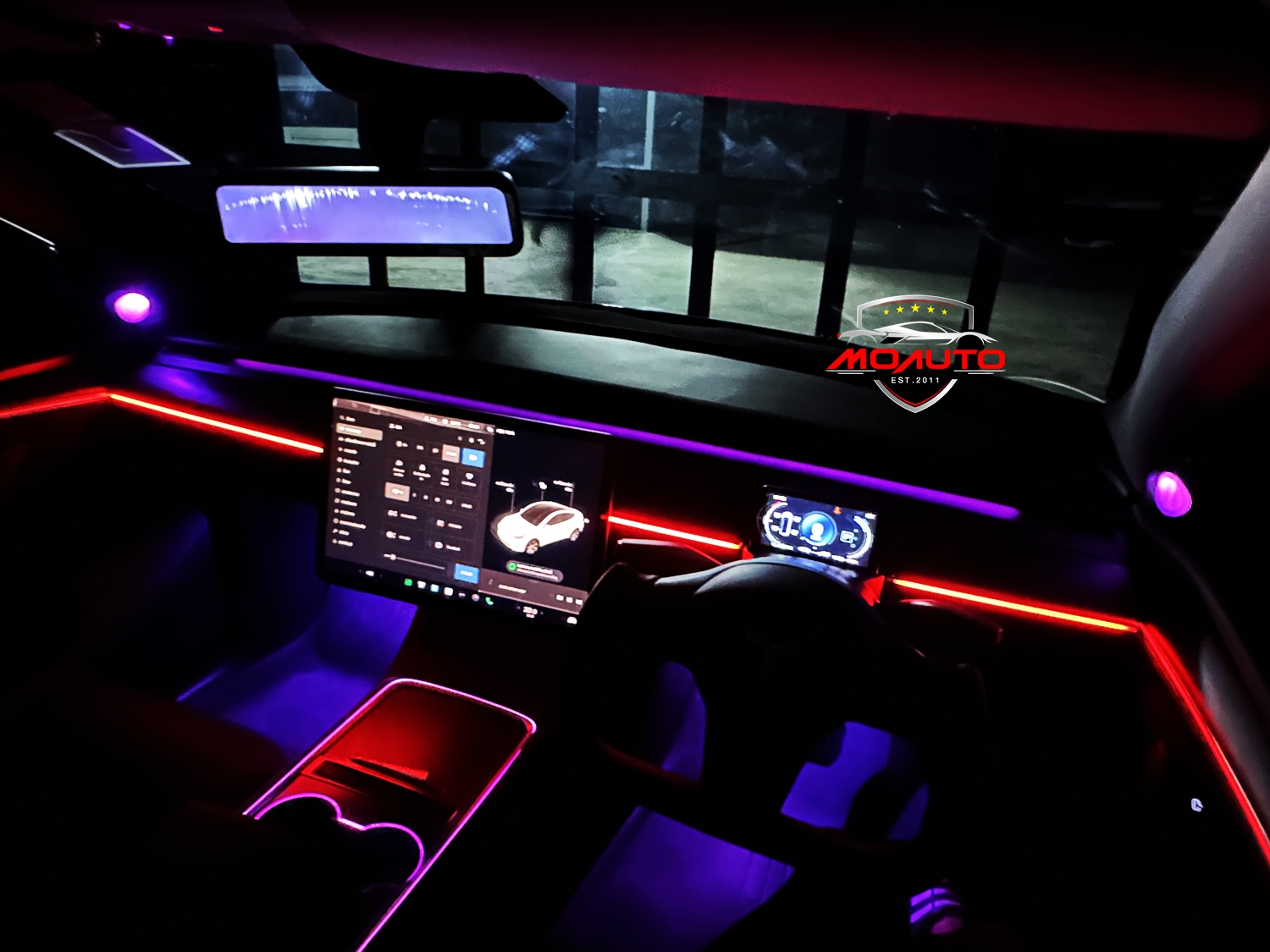 ไฟ AMBIENT LIGHT V1 TESLA MODEL Y
