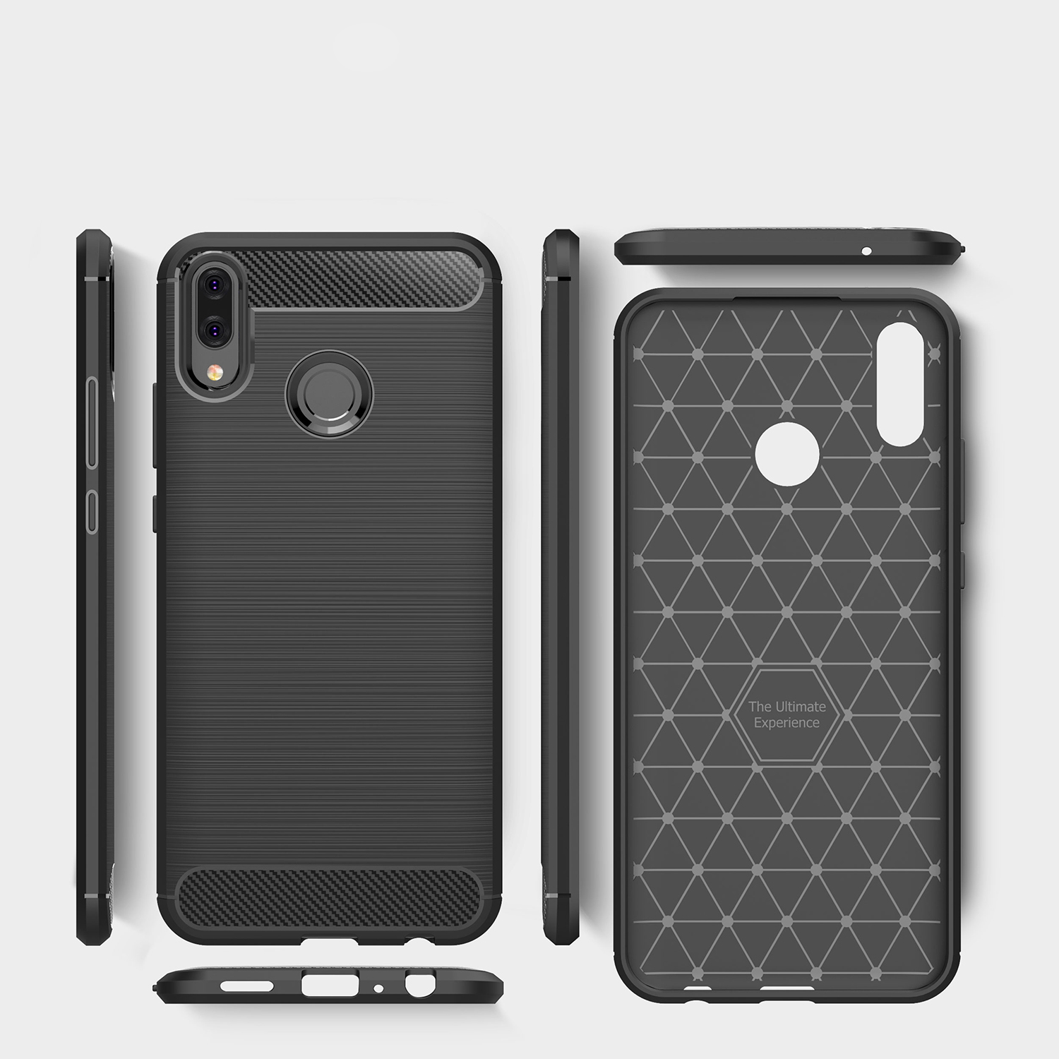 Case Huawei Y9 2019 / Pre-orde * คาร์บอนไฟเบอร์เนื้อ Brushed ทำจากวัสดุ TPU คุณภาพสูงปลอดสารพิษและทนทาน *