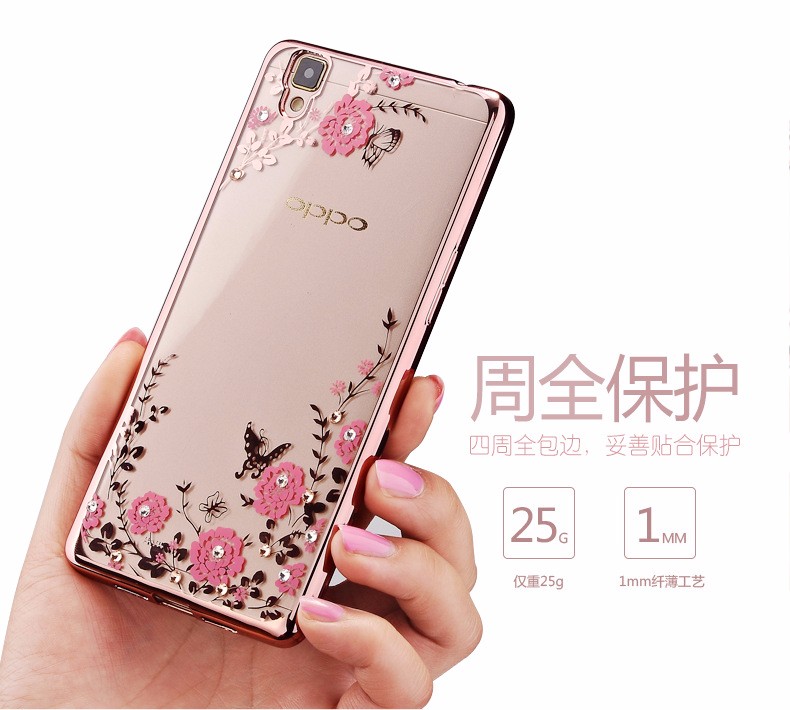Case Oppo F1S / Pre-order * เคสหรูหราเทคนิคการชุบทอง TPU ซิลิโคนอ่อนนุ่ม *