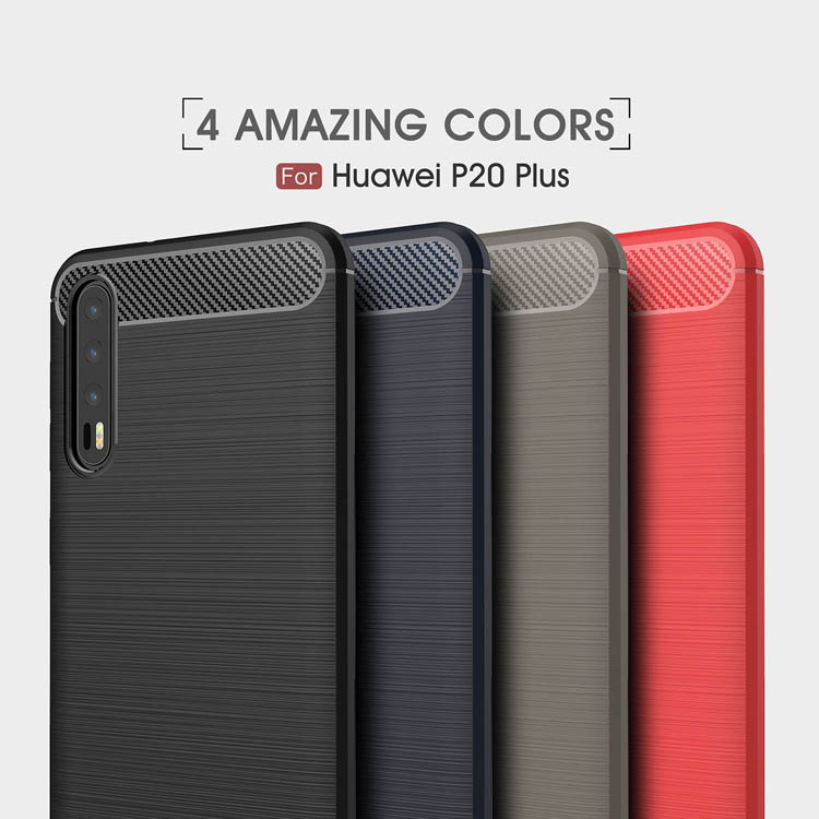 Case Huawei P20 Pro / Pre-order * คาร์บอนไฟเบอร์เนื้อ Brushed ทำจากวัสดุ TPU คุณภาพสูงปลอดสารพิษและทนทาน *