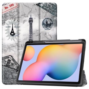 Case Samsung Galaxy Tab S6 Lite / Pre-Order * รูปแบบการพิมพ์ลายเคสหนังสมาร์ทยืน 3- พับที่มีช่องเสียบปากกา *