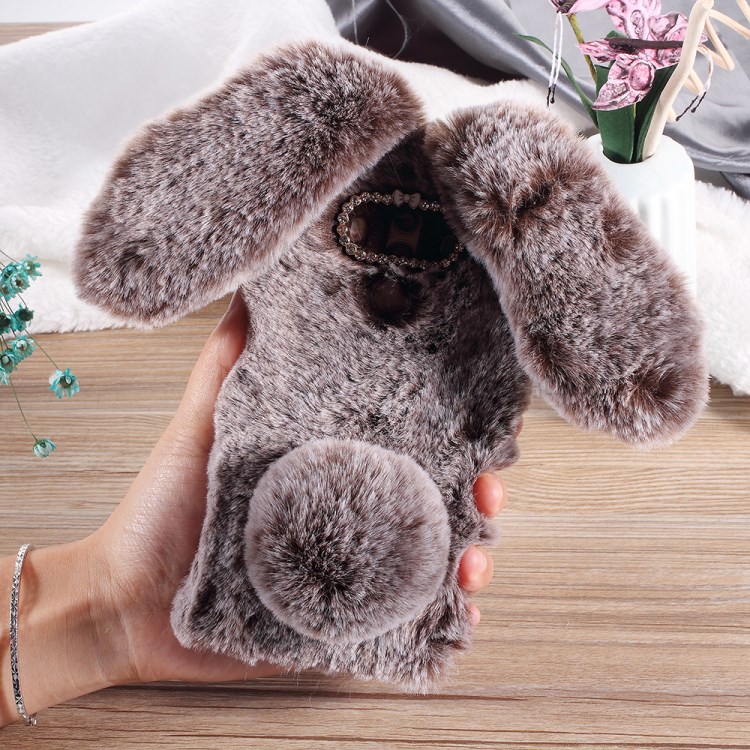 Case Huawei Mate 10 Pro / Pre-order * กระต่ายรูปร่างปุยขนเคลือบ Rhinestone เคส TPU *