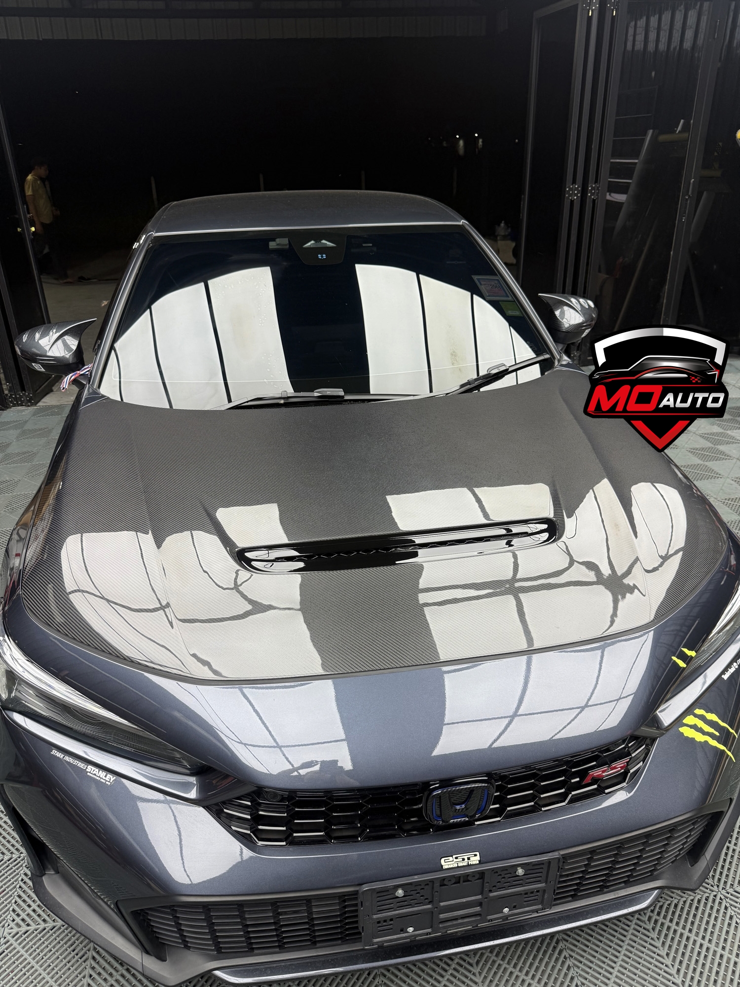 ฝากระโปรงหน้า PURE CARBON TYPE-R FL5 สำหรับ CIVIC FE