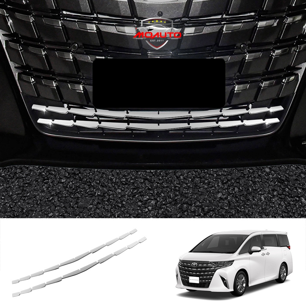 คิ้วกันชนหน้าล่างสแตนเลท ALPHARD 40