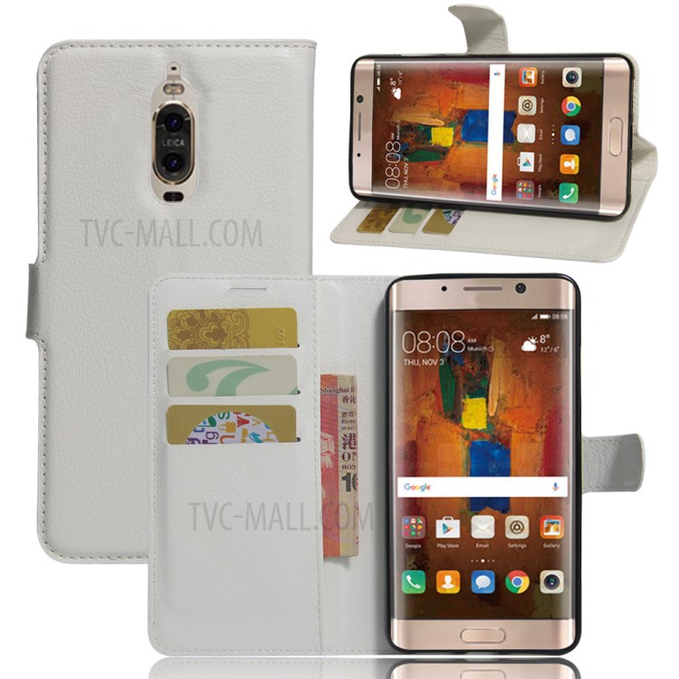 Case Huawei Mate 9 Pro / Pre-order * ผิวเนื้อลิ้นจี่ Built-in 3 ช่องเสียบการ์ดและกระเป๋าเงินสด 1 *