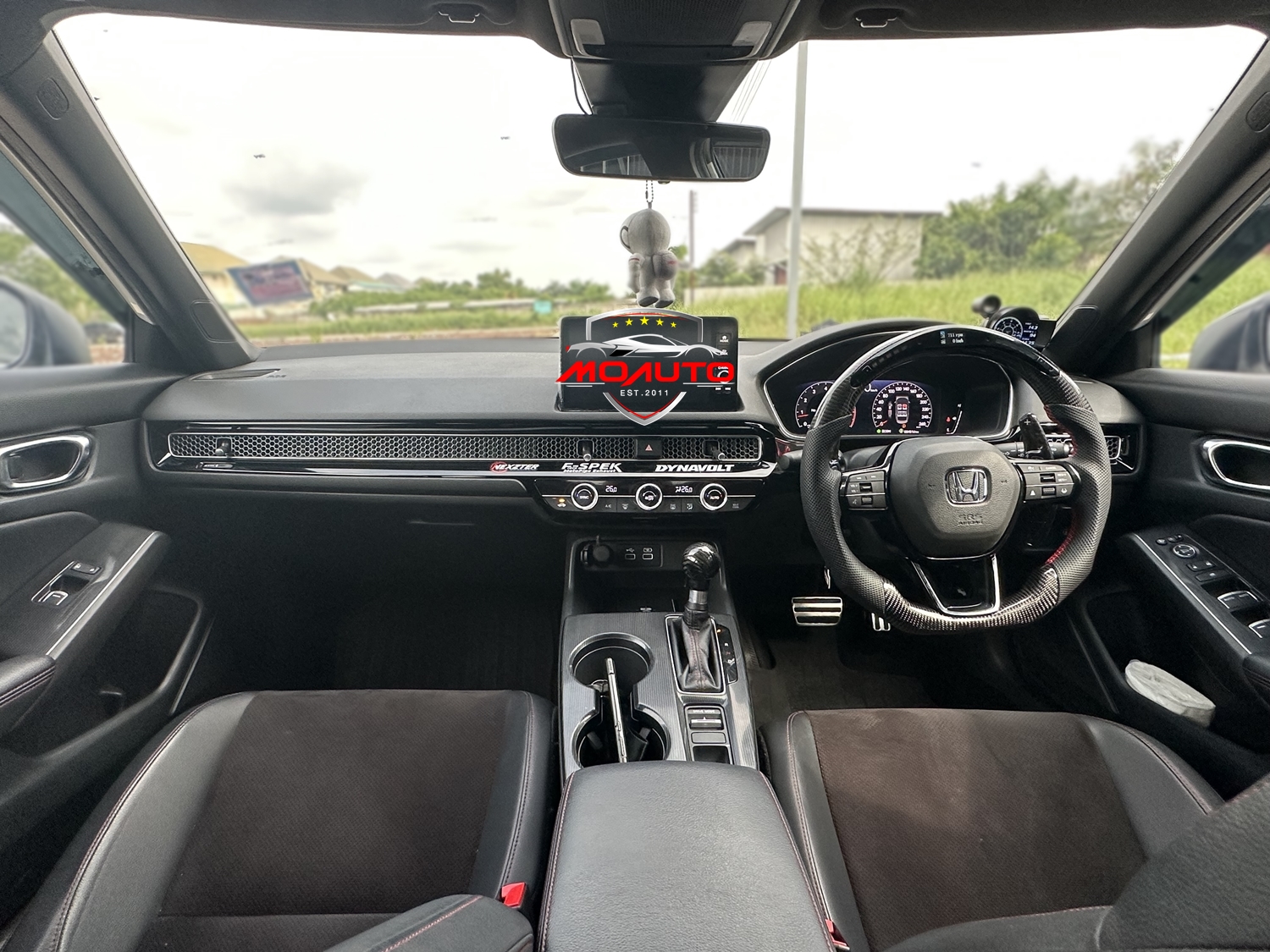 พวงมาลัย LED คาร์บอนแท้ CIVIC FE