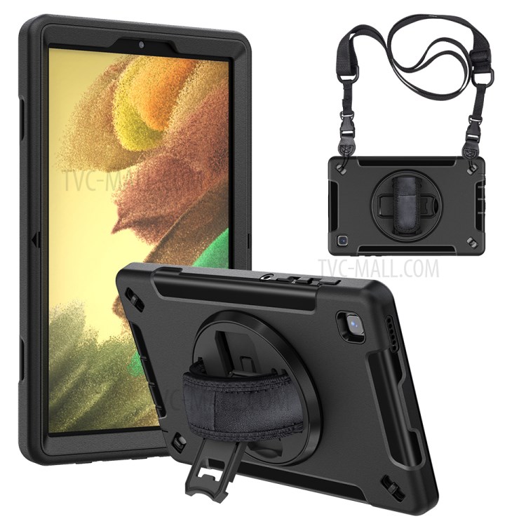 Case Samsung Galaxy Tab S7 FE # Pre- Order * เคสชั้นออกแบบฮาร์ด PC + TPU เคสกันกระแทกกับหมุนขาและสายคล้องไหล่ *
