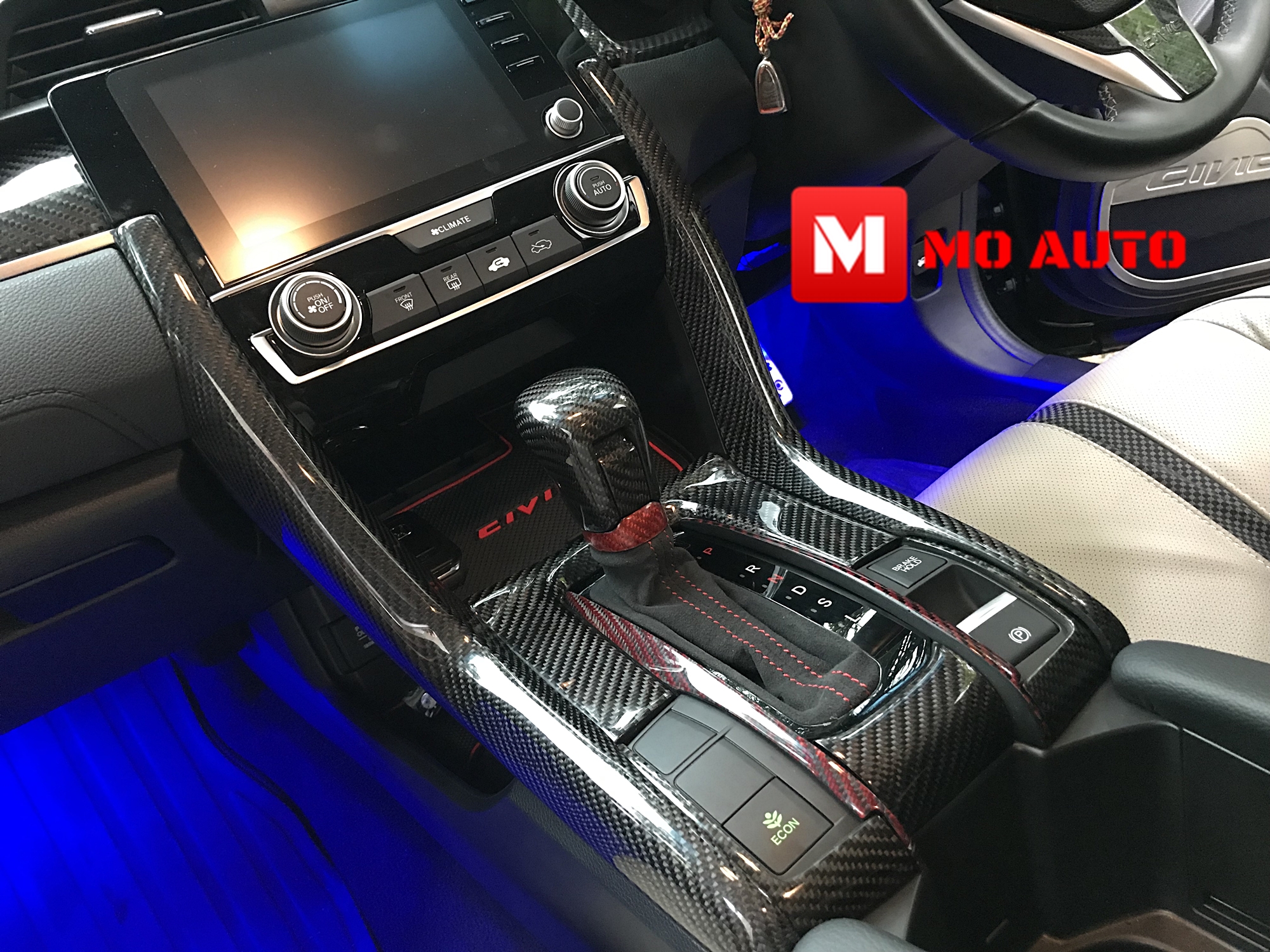 ชุดครอบคอนโซลเกียร์ CARBON แท้ CIVIC FC / FK 2016-2021