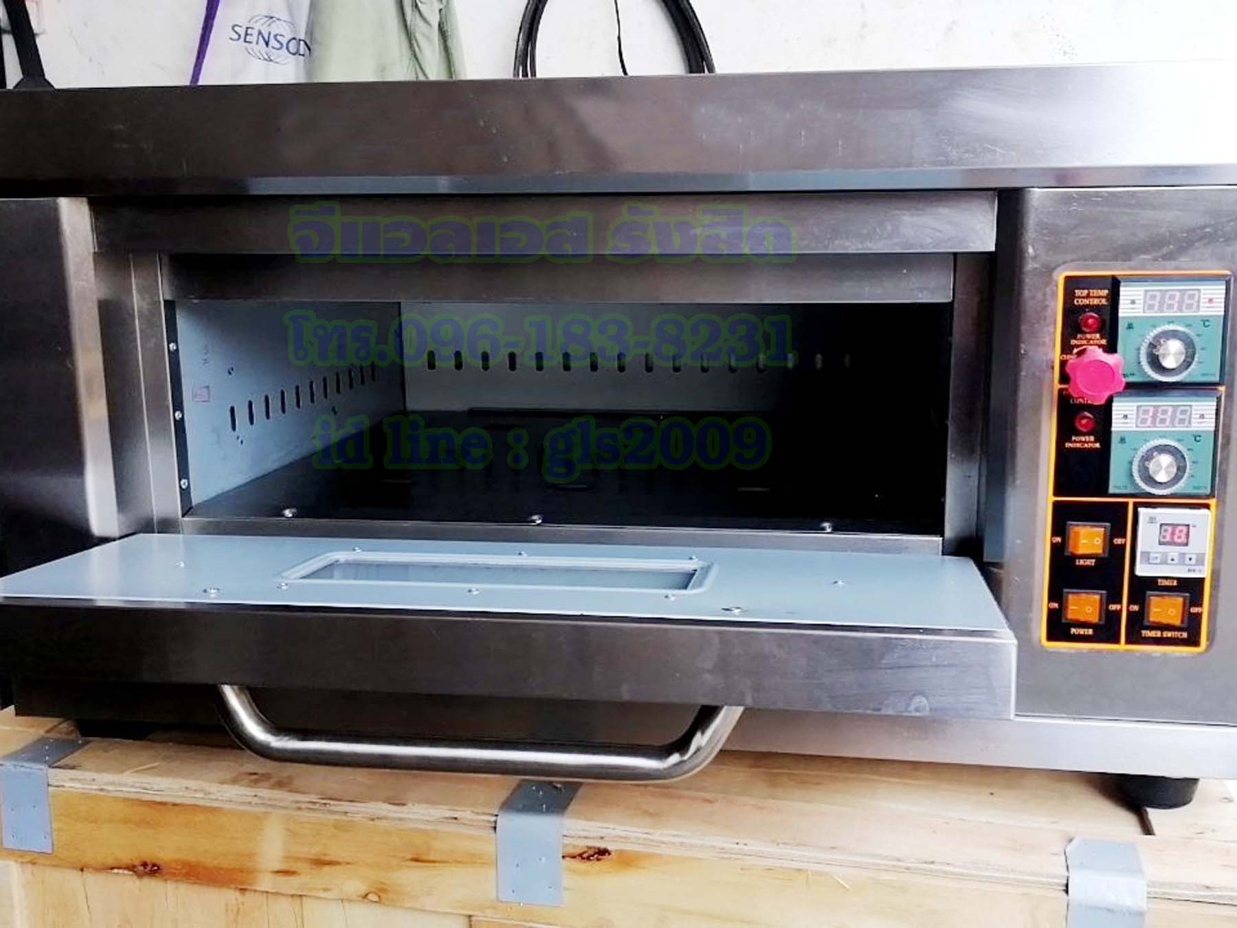 เตาอบขนมแก๊สควบคุมด้วยไฟฟ้า1ถาดใหญ่