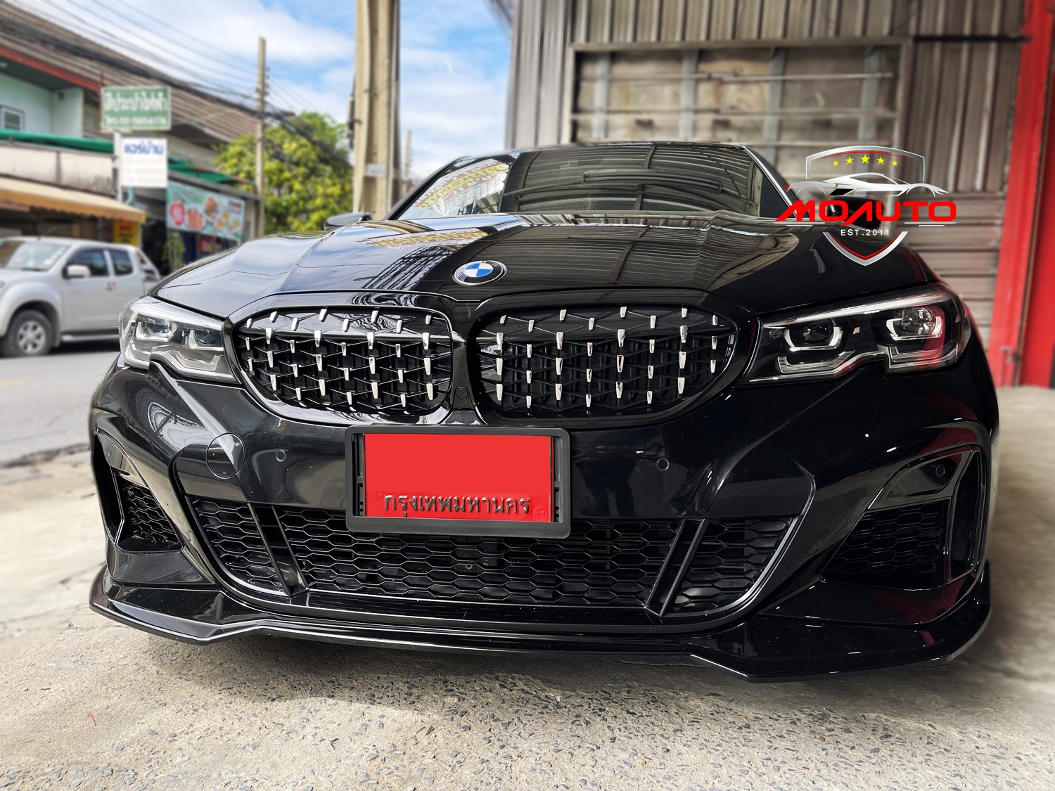 ฝาครอบช่องกันชนหน้าทรง M340 BMW G20