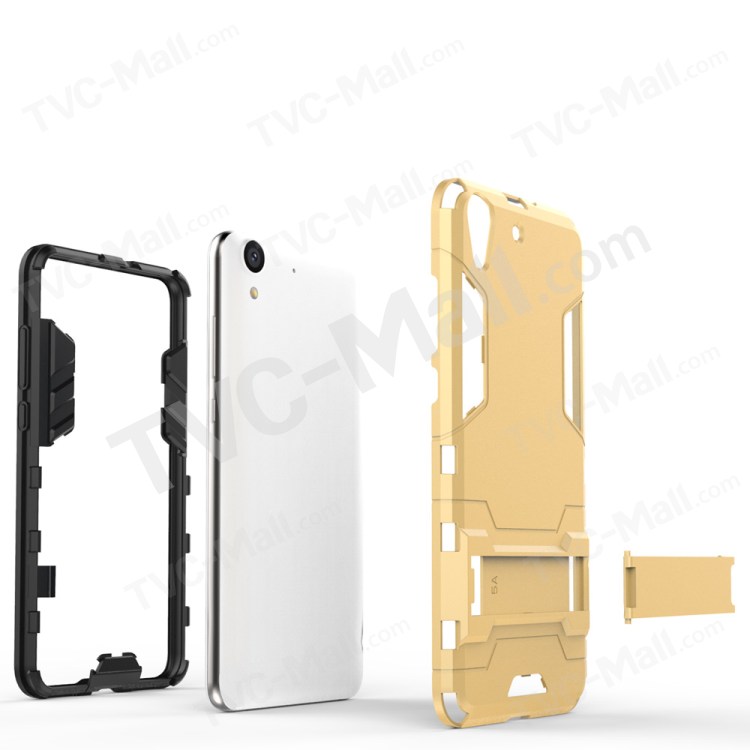 Case Huawei Y6ii / Pre-order * เคสแข็ง PC + TPU ปกไฮบริดที่มีขาตั้ง *