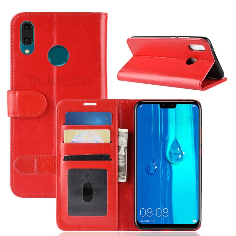 Case Huawei Y9 2019 / Pre-orde * เคสผิวหน้งม้า แยกช่องสำหรับเก็บบัตรเครดิต ID และเงินสด *