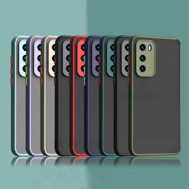Case Huawei P40 / Pre-order * เคสสองสี Soft TPU ขอบ + เคลือบพีซีแผ่นหลัง *