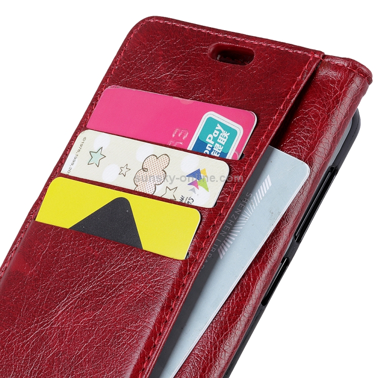 Case OPPO R17 Pro / Pre-Order * ทองแดง Buckle Nappa Texture ซองหนังใส่ในแนวนอนพร้อมที่วางและช่องเสียบการ์ดและกระเป๋าสตางค์ *