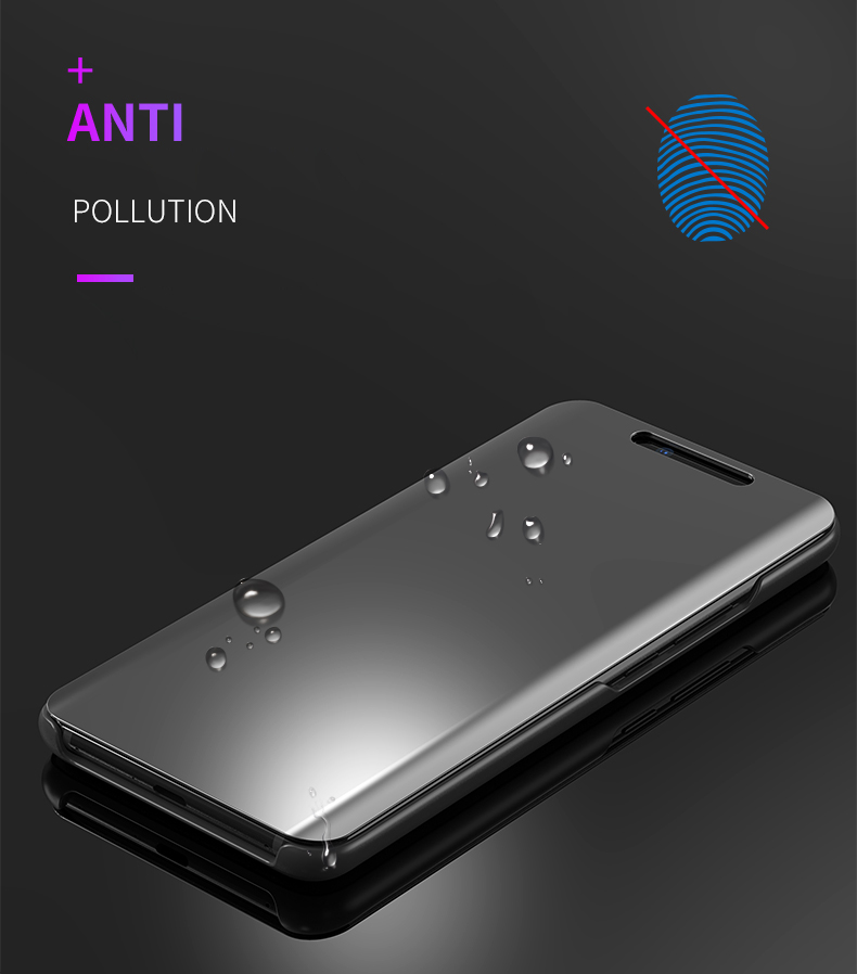 Case Huawei Mate 20 / Pre-order * เคสหน้าต่าง โปร่งแสงเพื่อความสะดวกในการรับชมข้อมูล พื้นผิวกระจกเงาสามารถใช้เป็นกระจก *