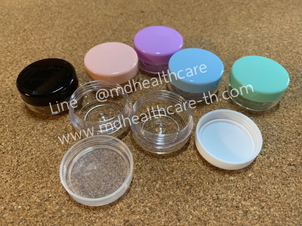 กระปุกครีม กระปุกพลาสติก 5กรัม (10ชิ้น/ชิ้นละ2.5บาท)