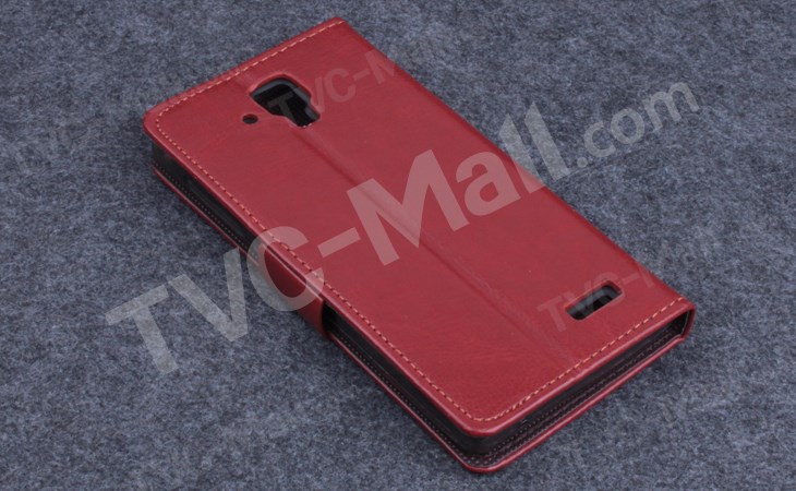 Case Lenovo A536 / Pre-order * พื้นผิวหนังเนื้อม้า 2 ช่องเสียบการ์ด *