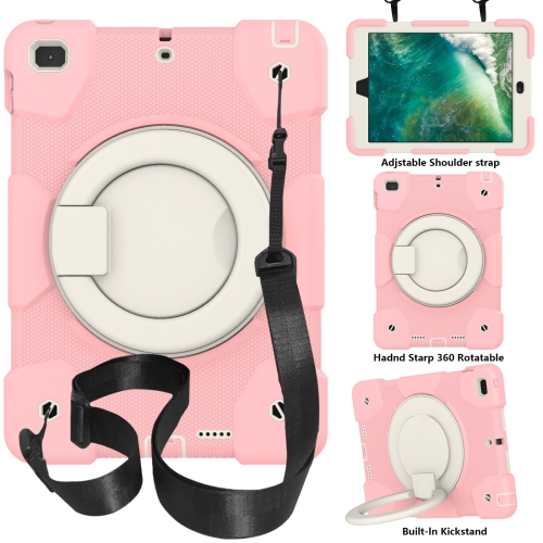 Case iPad Gen6 2018 # Pre-Order * เคสแท็บเล็ตซิลิโคน PC Full Body Protection พร้อมตัวยึดและสายคล้องไหล่ *