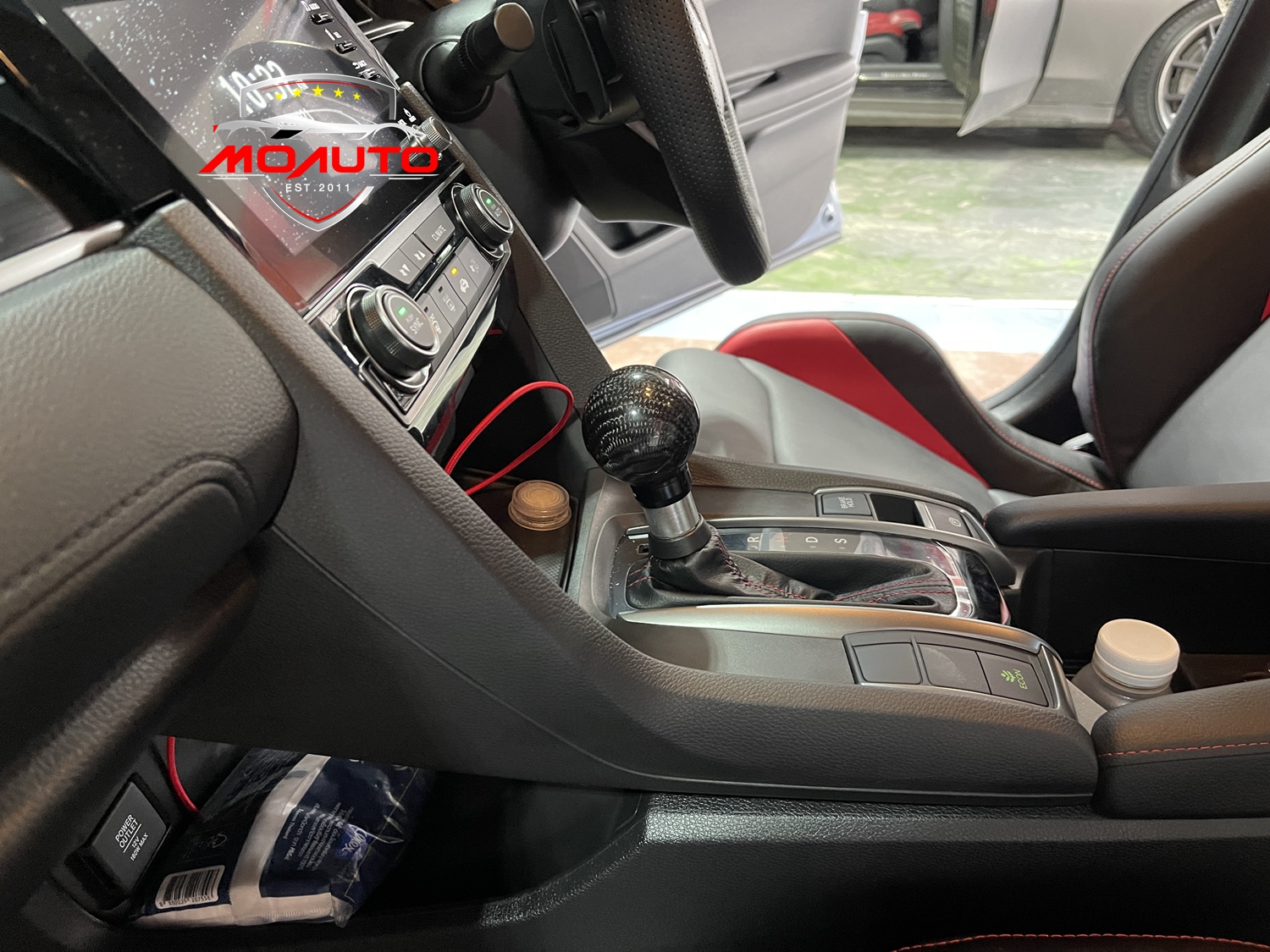 หัวเกียร์ทรงกลมคาร์บอนแท้ CIVIC FC / FK