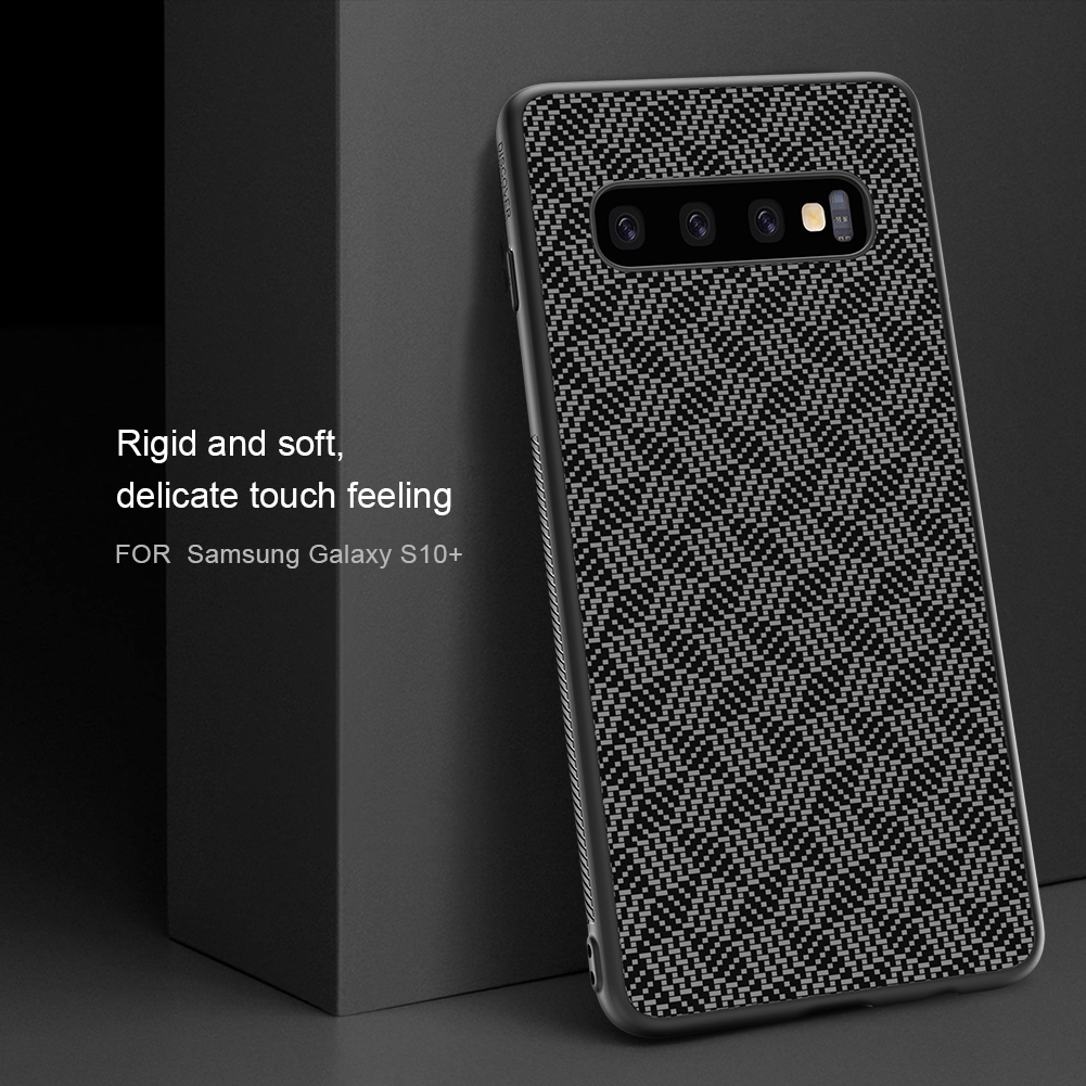 Case Samsung Galaxy S10 Plus / Pre-Order * NILLKIN ใยสังเคราะห์ลายสก๊อต มันทำจากวัสดุเส้นใยอะรามิดที่ทอนำเข้า *