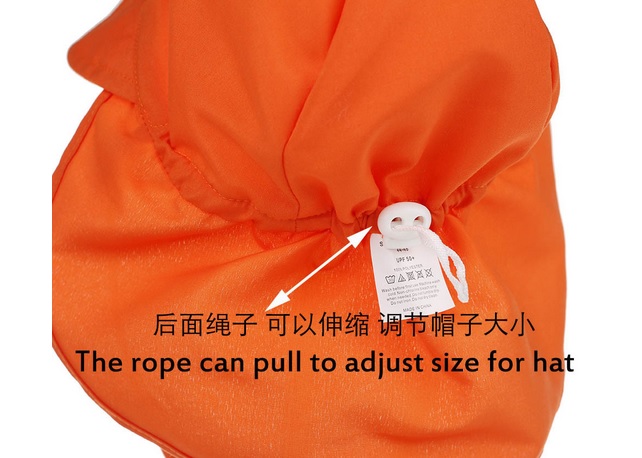 หมวกแบบปิดคอ เด็กเล็ก สีชมพู ไซส์ 44-48