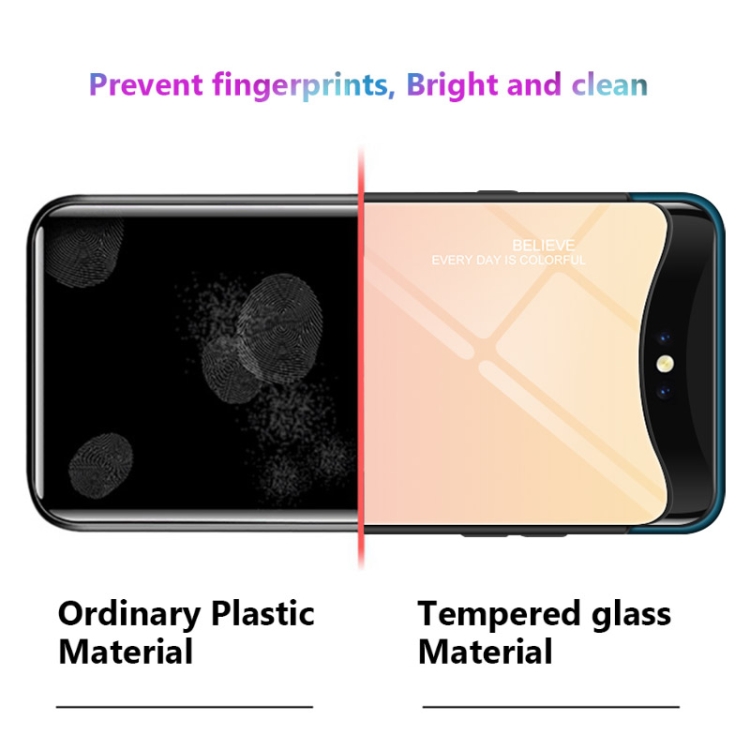 Case OPOP Find X / Pre-Order * เคส TPU ปกหลังตัวเรือนกระจกไล่ระดับสี *