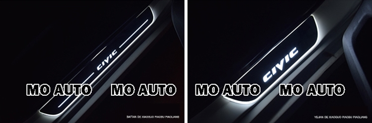 สคับเพลท LED ไฟวิ่ง สำหรับ CIVIC FC / FK 2016-2021