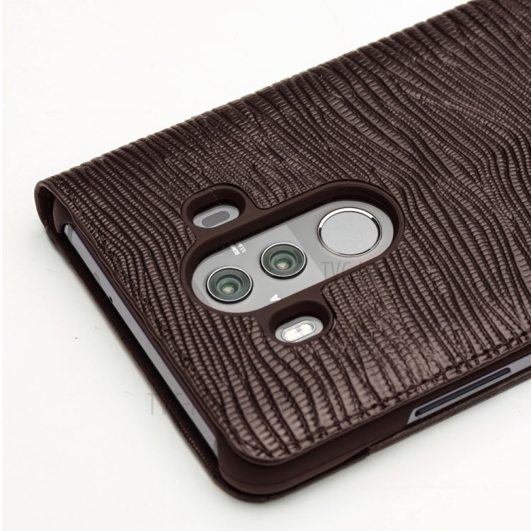 Case Huawei Mate 10 Pro / Pre-order * QIALINO ลายตารางเนื้อหนังวัวแท้ ดูหน้าต่างสมาร์ทเคส *